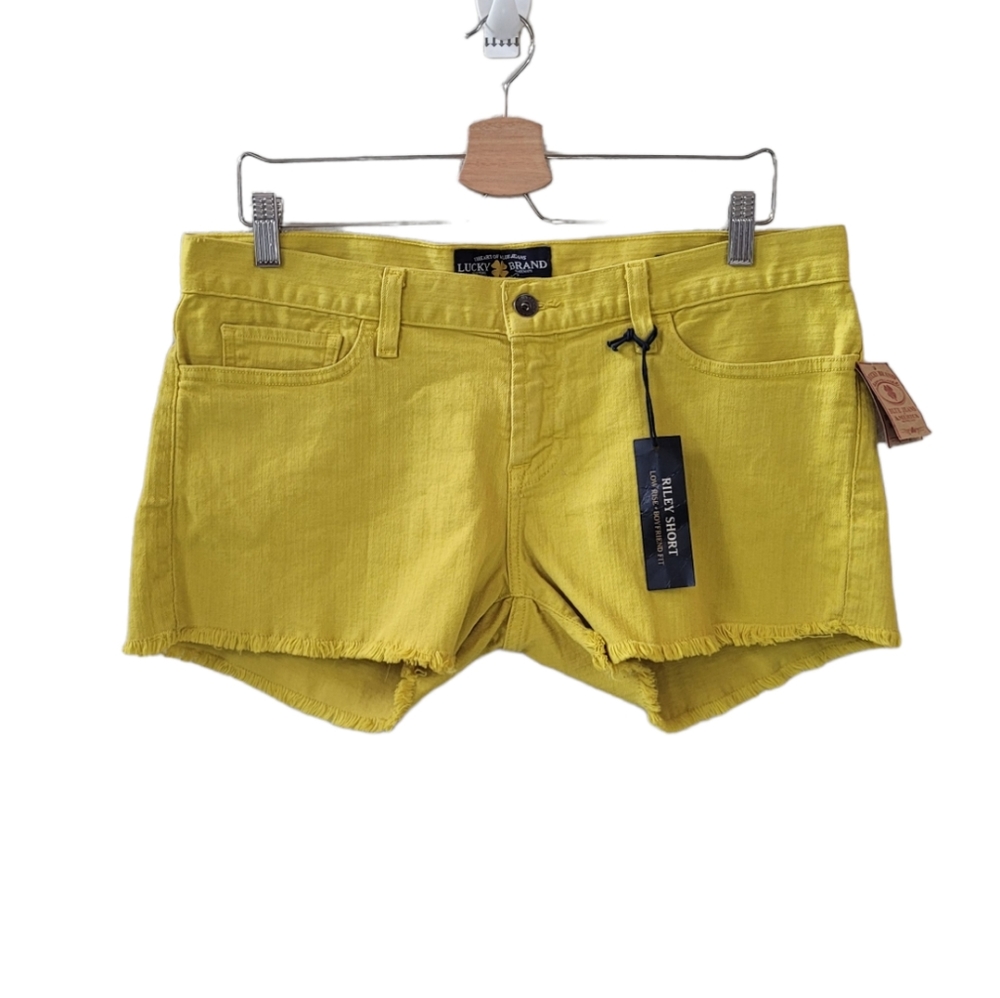 LUCKY BRAND Mustard Yellow Riley Cut Off Short Size 8/29